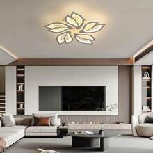 OYAJIA Modern Chandelier LED Lamp White Frame Ceiling Light Living Room Pendant Lights - White - View 4