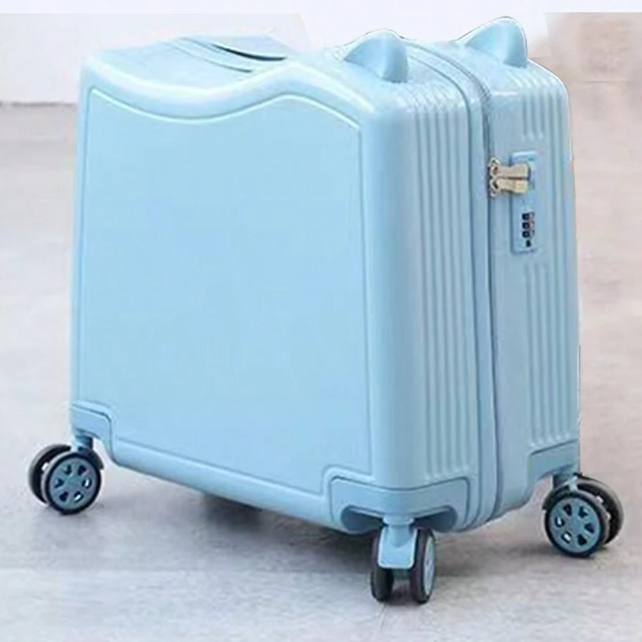 Small Portable Luggage With Wheels And Password Lock, Rideable And ...