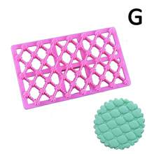 1 pieza Molde de material plástico de varios patrones, molde impreso en rosa, molde para hornear en la cocina, herramientas DIY para decorar pasteles de chocolate y fondant, para fiestas del Día de San Valentín, decoración del hogar, regalos para el hogar - Rosa - Ver 17