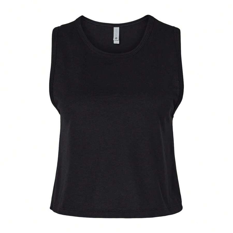 Next Level Women's Festival Crop Tank (Black) SHEIN USA