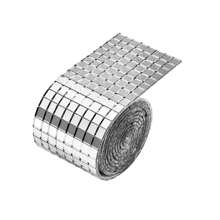 1 Roll Self-Adhesive Glass Mirror Mosaic Tiles, 5x5mm Acrylic Small Square Mirror Tiles Sticker Mosaic Pieces Disco Ball Mirror Tiles For DIY Craft Decoration Sticker Mosaic PiecesBathroom Wall Sticker Handmade Crafts Home Bar Decor - White - View 13