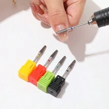1件钨钢美甲钻头电动修甲钻机切割铣削毛刺配件修脚工具 - 彩色 - 查看 2