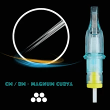 Cartucho AUR ORA 2 TATTOO tatuaje profesional CM-RM MAGNUM CURVA - Amarillo - Ver 3