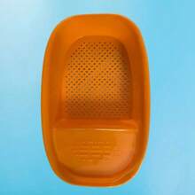 Multi-Functional Fruit And Vegetable Washing Basket, Rice Washing Basket, Vegetable Washing Basket, Kitchen Filter Basket For Leftovers And Storage Rack - Orange - View 3