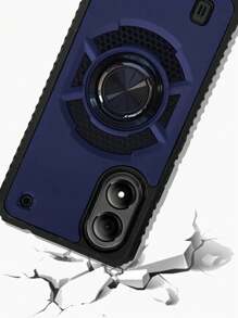 Heavy Duty Case With Clip Or Ring For Zte Blade A33s - Blue - View 4