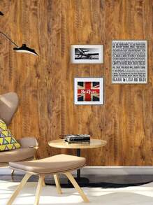 1 Roll Wood Grain Wallpaper, Suitable For Furniture, Walls, PVC Wall Stickers, DIY Wall Decals, Waterproof For Doors, Windows, Kitchen, Wardrobe, Cabinet Decorative Film - Rust Brown - View 4
