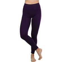 ToBeInStyle Women's Colorful Elastic Full Length Leggings - Full Length - Purple - View 5