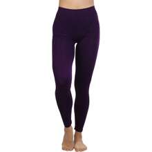 ToBeInStyle Women's Colorful Elastic Full Length Leggings - Full Length - Purple - View 4