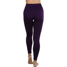 ToBeInStyle Women's Colorful Elastic Full Length Leggings - Full Length - Purple - View 2