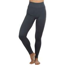 ToBeInStyle Women's Colorful Elastic Full Length Leggings - Peace Print - Grey - View 4