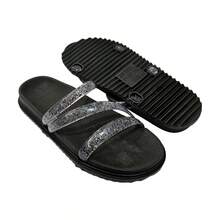Women Flat Sandals - 黑色 - 查看 3