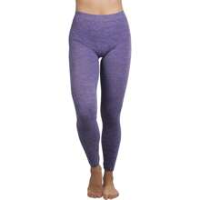 ToBeInStyle Women's Colorful Elastic Full Length Leggings - Heathered - Purple - View 5