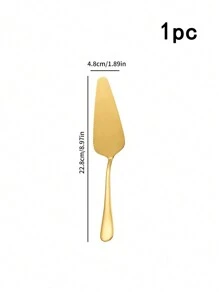1pc/4pcs Stainless Steel Cake Shovel Knife Dessert Shovel Knife,Kitchen,Christmas Gift - Gold - View 10