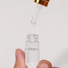100 Pack 3ml Clear Glass Dropper Bottles, Mini Sample Dropper Bottles For Essential Oils Perfume Cosmetic Liquid, Empty Travel Sample Vials With Gold Cap - Clear - View 5