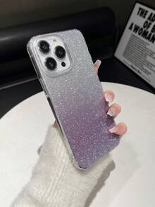 1 Miếng Màu sắc thay đổi dần Long lanh Ốp lưng & bao da điện thoại Với Cứng Trở lại Che phủ Và Card Slot - Màu tím - Xem 3