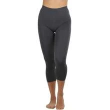 ToBeInStyle Women's Colorful Elastic Capri Length Leggings - 高腰 - 炭灰色 - 查看 4