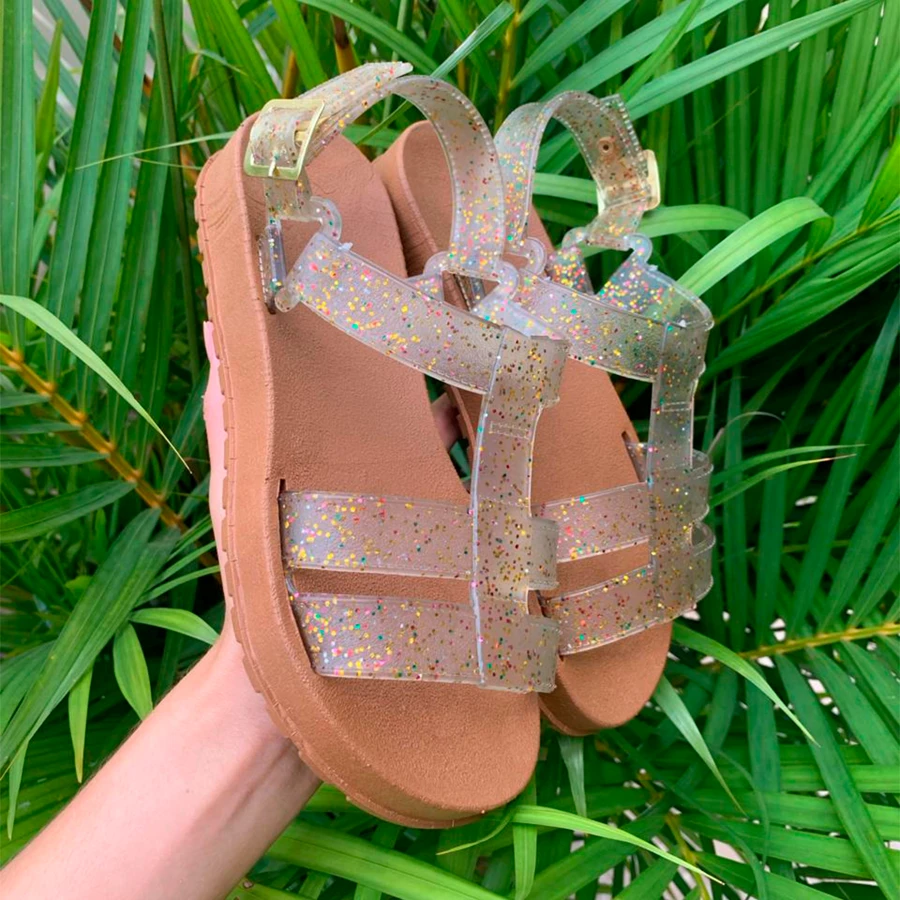 Women Flat Sandals - Mocha Brown - View 1