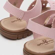 Kids Flat Sandals - Màu Hồng baby - Xem 5