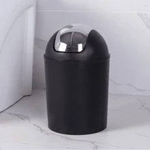 4/6pcs Bathroom Accessory Set, Includes Lotion Dispenser, Toilet Brush, Soap Dish, Mouthwash Cup, Trash Can And Toothbrush Holder, Suitable For Bathroom Decoration, Housewarming Gift Set Bathroom Accessories Bathroom Organizer Summer Back To School