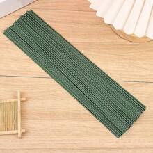 20 cành hoa quấn dây sắt xanh dùng để cắm hoa, trang trí nhà cửa, làm hoa giả tự làm, ngày lễ tình nhân, quà tặng sinh nhật, tốt nghiệp, cây giả - màu xanh lá - Xem 6