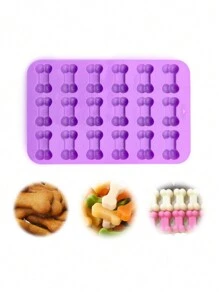 1/2入組小狗狗腳蛋糕模具,矽膠狗爪和骨頭模具套裝,不黏矽膠模具,適用於巧克力,糖果,果凍,冰塊,diy烘焙工具,蛋糕裝飾用品 - 彩色 - 查看 6