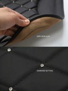 Universal Car Seat Cushion With Diamond-Studded Starry Leather Bubble Cushion - Anti-Slip Mat For Vehicles, Offices And Homes, Relieving Fatigue During Long Drives