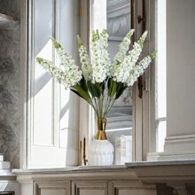 1 件 Real Touch 风信子人造花插花 - 非常适合家庭、办公室、咖啡厅、婚礼和情人节礼物、情人节、礼物 - 白色的 - 查看 8