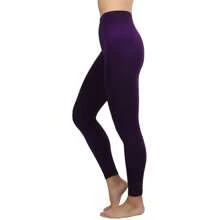 ToBeInStyle Women's Colorful Elastic Full Length Leggings - Full Length - Purple - View 3