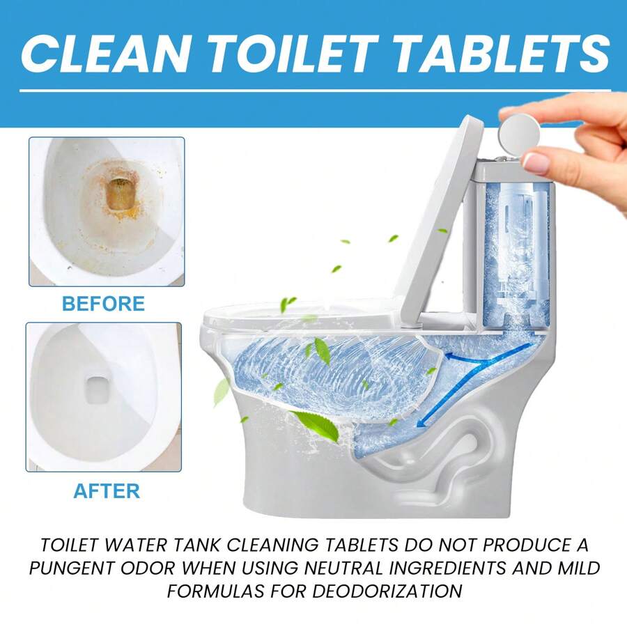 Toilet Cleaning Tablets, Remove Stains, Clean Urine Stains, Remove Dirt