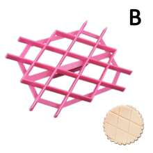 1 pieza Molde de material plástico de varios patrones, molde impreso en rosa, molde para hornear en la cocina, herramientas DIY para decorar pasteles de chocolate y fondant, para fiestas del Día de San Valentín, decoración del hogar, regalos para el hogar - Rosa - Ver 19