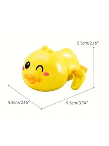 2 piezas Juguete de agua a cuerda con patitos de dibujos animados para baño, juguetes de agua para niños, juguetes de bebé, juguetes para la ducha, juguete de pato para bebé