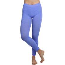 ToBeInStyle Women's Colorful Elastic Full Length Leggings - Heathered - Royal - View 6