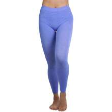 ToBeInStyle Women's Colorful Elastic Full Length Leggings - Heathered - Royal - View 4