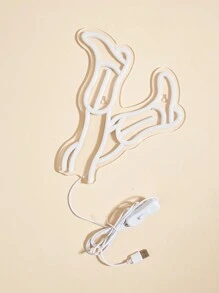 1入組女性靴子led霓虹燈招牌,霓虹牌牌招牌掛牆和桌面裝飾,usb供電霓虹燈招牌可供臥室、兒童房、酒吧、婚禮派對等多種場合裝飾 - 白色 - 查看 7
