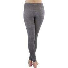 ToBeInStyle Women's Colorful Elastic Full Length Leggings - Heathered - Black - View 2