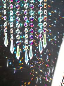 1pc Fantasy Crystal Wind Chime Hanger Raam Kamer Fantasy Regenboog Ornament Muurdecoratie Zonneschijnvanger Cadeau, Woondecoratie, Kamerdecoratie, Muurdecoratie