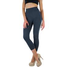 ToBeInStyle Women's Colorful Elastic Capri Length Leggings - 寬腰帶 - 木炭色 - 查看 5