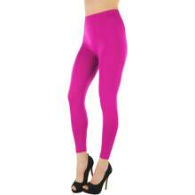 ToBeInStyle Women's Colorful Elastic Capri Length Leggings - 27" 高腰-粉紅色莓果 - 查看 6
