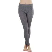 ToBeInStyle Women's Colorful Elastic Full Length Leggings - Heathered - Black - View 1