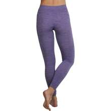 ToBeInStyle Women's Colorful Elastic Full Length Leggings - Heathered - Purple - View 2