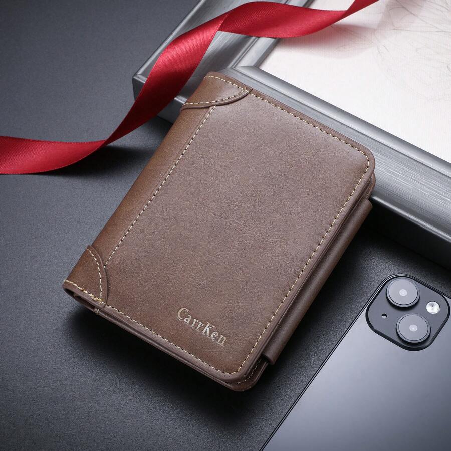1 Stück Neues Anti-degaussing Rfid Herren-vintage-portemonnaie ...