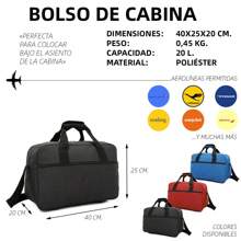 Raykong Cabin Bag 40x20x25 Cm 10 Kg Cabin Hand Luggage One Front Compartment - Grey/Blue/Black/Red/Purple/Pink/Navy - Black - View 2