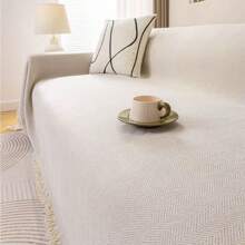 Sofa Cover Blanket, 4-Season Universal Chenille Jacquard Textured Sofa Throw Blanket, Multi-Functional Coverlet
