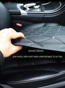 Universal Car Seat Cushion With Diamond-Studded Starry Leather Bubble Cushion - Anti-Slip Mat For Vehicles, Offices And Homes, Relieving Fatigue During Long Drives