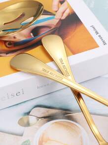 3pcs/set Stainless Steel Spoon, Classic Dinner Spoon For Kitchen - Silver - View 5