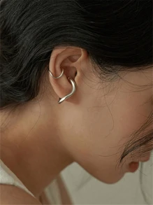 Nouvelle arrivée pour l'Aïd al-Adha, 2 pièces Ensemble de clips d'oreille asymétriques dorés en laiton plaqué or, taille asymétrique sans perçage, couleurs argent et or pour un mélange et un assortiment personnalisés