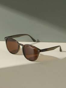 男女通用复古圆形偏光太阳镜，带弹簧铰链腿，户外旅行度假驾驶钓鱼防紫外线眼镜太阳镜海滩太阳镜女士海滩配饰太阳镜太阳镜遮阳基本款和适合毛衣牛仔裤运动裤连帽衫夹克连衣裙和长袖衬衫的时尚遮阳优雅装扮家庭出游旅行度假夏季海滩度假、户外、旅行 - 彩色 - 查看 5