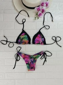 Women Bikini Sets - 黑色 - 查看 1