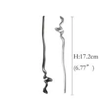 1 Stück einfache Haarspange für Dutt, Y2K Punk Metall Haarnadel, chinesische Haarclips Haarschmuck für Frauen