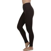 ToBeInStyle Women's Colorful Elastic Full Length Leggings - Full Length - Brown - View 3